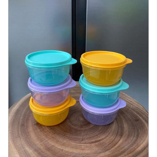 Set 6 hộp trữ khô, trữ mát 230ml tupperware, hộp tròn kín khí, kín mùi