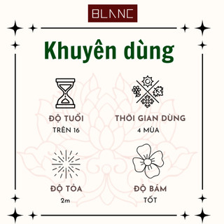 Nước Hoa Nữ Chiết Delilah Blanc BLANC PERFUME, Dầu Thơm Hương Hoa Cỏ Trái Cây Cuốn Hút, Dễ Chịu, Hấp Dẫn