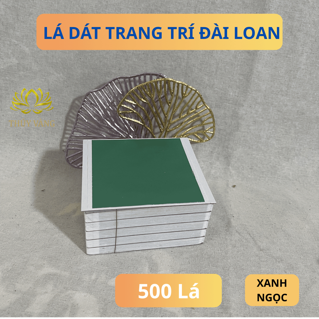 Lá dát trang trí nhiều màu- set 500 lá/100 lá- dễ làm, trang trí nội thất, đồ thờ, thủ công