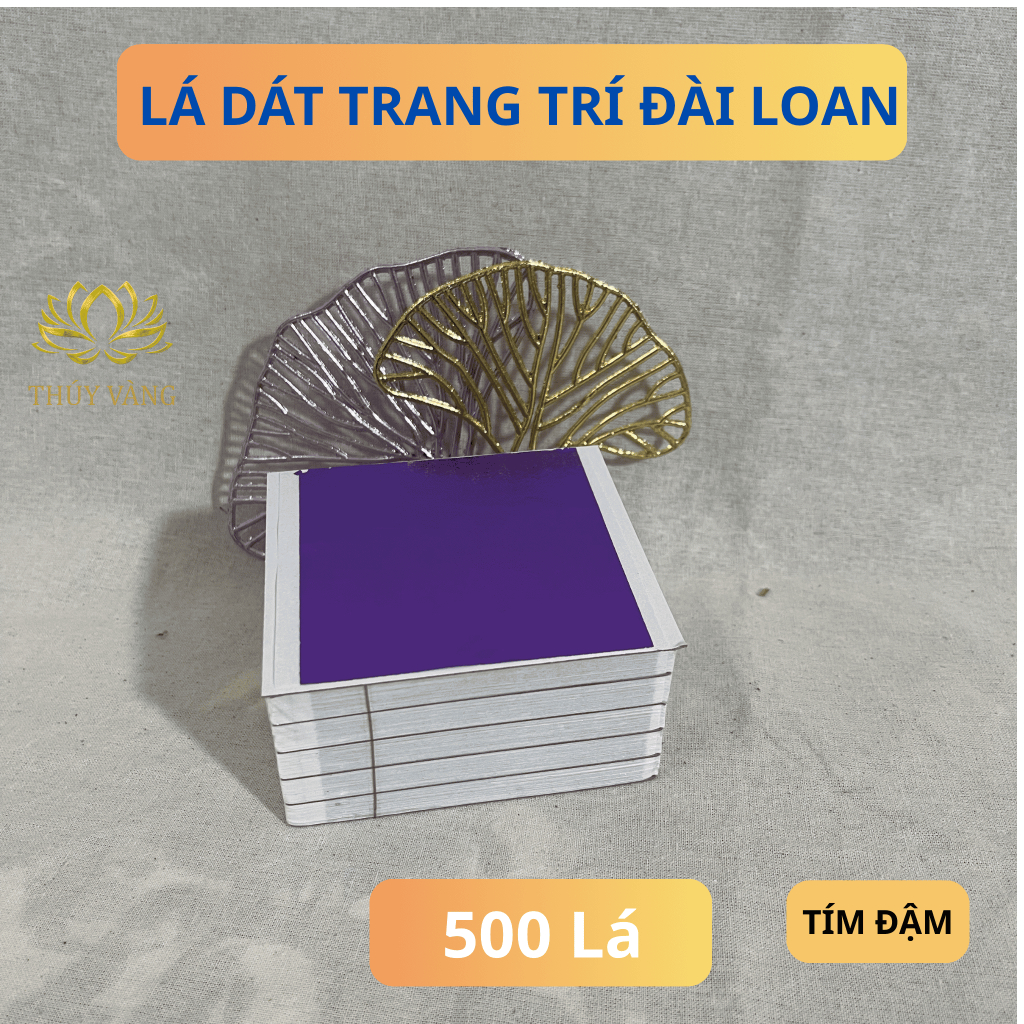 Lá dát trang trí nhiều màu- set 500 lá/100 lá- dễ làm, trang trí nội thất, đồ thờ, thủ công