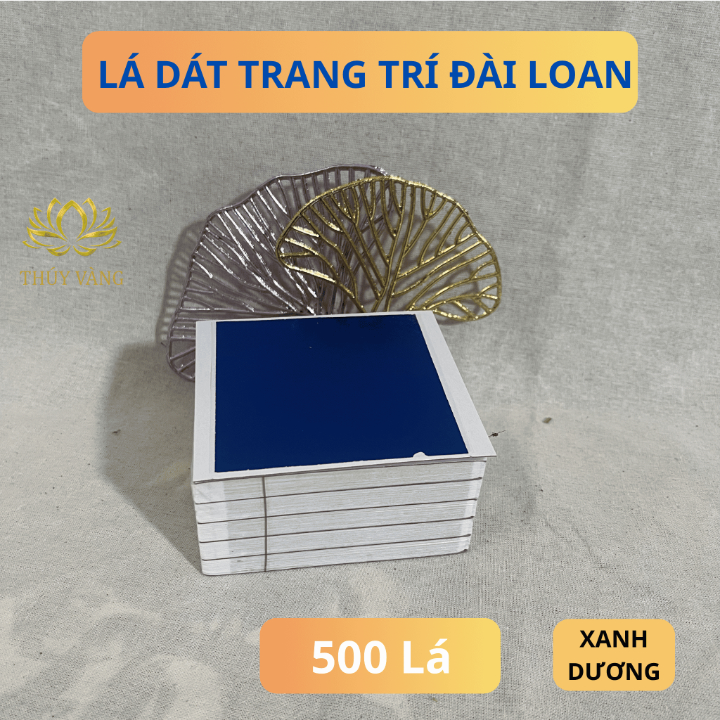 Lá dát trang trí nhiều màu- set 500 lá/100 lá- dễ làm, trang trí nội thất, đồ thờ, thủ công