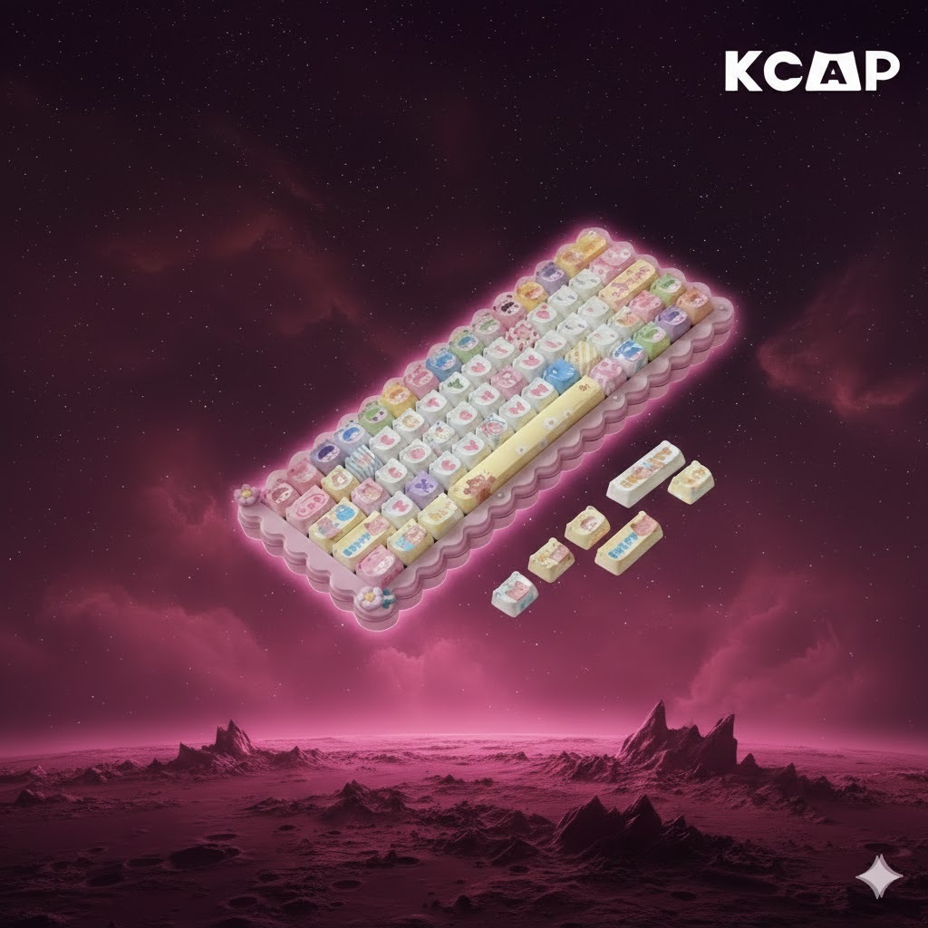 Keycap Gấu Dễ Thương PBT Cho Bàn Phím Cơ | KCAP - World of keycaps