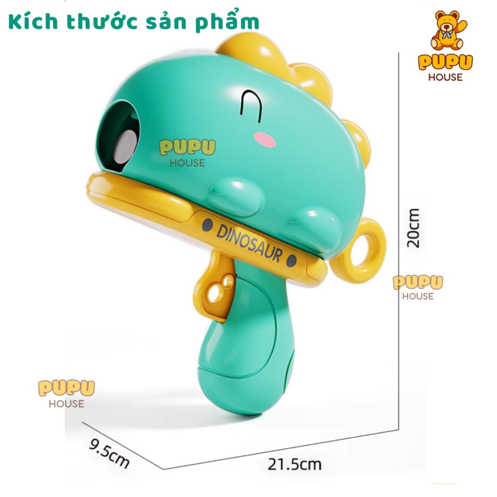 Đồ Chơi Súng Bóng Dính Khủng Long Bắn Bóng Dính Súng Bắn Bóng Kèm Bảng Phi Tiêu Dính Khủng Long - PUPU HOUSE