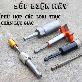 Đầu Chuyển Đổi Khoan Bê Tông Sang Bắt Vít Chân Lục Giác Có Bi Giữ - Đầu Bắn Vít Chân SDS