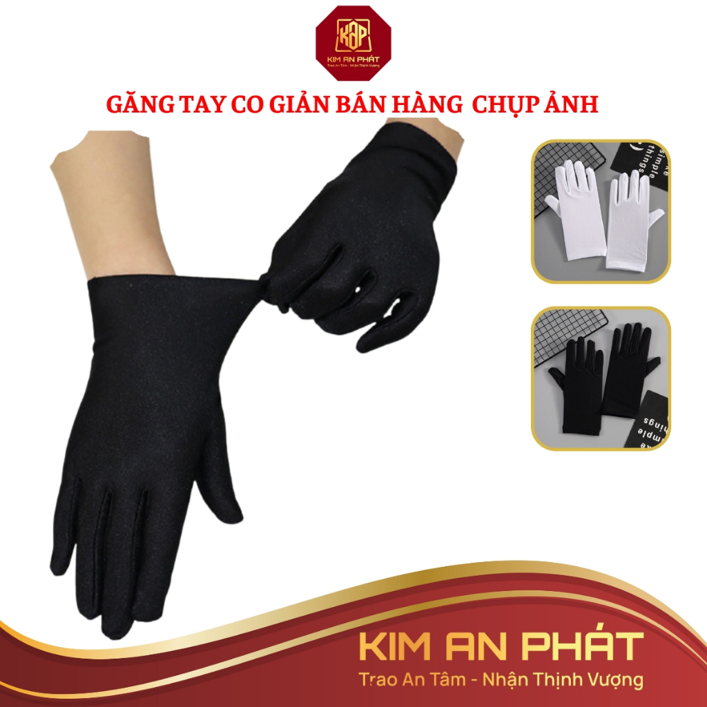 Găng tay chụp hình size nhỏ co giãn ôm sát găng tay trang sức bao tay bán hàng đá quy thời trang JSP