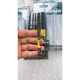 Bộ 7 Mũi Vít Hoa Thị Chân Lục Giác  Thép TS2 Đen Chắc Chắn