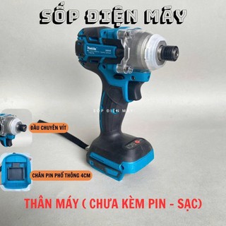 Thân máy chuyên vít Makita  Có Búa Lực Siết 380N.m Động cơ không chổi than sử dụng chân pin thổ thông