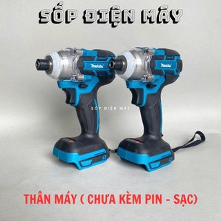 Thân máy chuyên vít Makita  Có Búa Lực Siết 380N.m Động cơ không chổi than sử dụng chân pin thổ thông