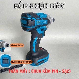 Thân máy chuyên vít Makita  Có Búa Lực Siết 380N.m Động cơ không chổi than sử dụng chân pin thổ thông