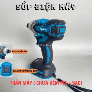 Thân máy chuyên vít Makita  Có Búa Lực Siết 380N.m Động cơ không chổi than sử dụng chân pin thổ thông
