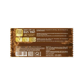 Hop 20 goi (goi 1 cai)Khăn lau bàn thờ Bách Phúc, khăn ướt bao sái lau ban thờ mùi hương trầm và hương quế