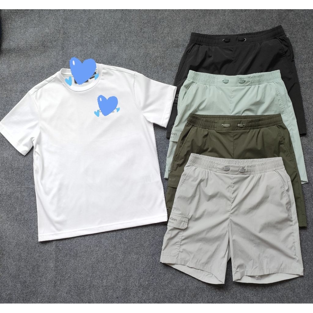 (BomoHouse) Set bộ nam áo thun + quần short gió Cê K@ bigsize - dư xịn