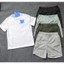 Set bộ nam áo thun + quần short gió Cê K@ bigsize - dư xịn