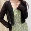 Áo khoác cardigan MCA kiểu ren hoa nổi nhẹ nhàng xinh xắn A.5941