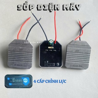 Bo Mạch Thay Thế Cho Máy Siết Bulong Pin Không Than Lực Siết Lớn 500-800N - Có Đế Tản Nhiệt Nhôm - 4 Tốc Độ
