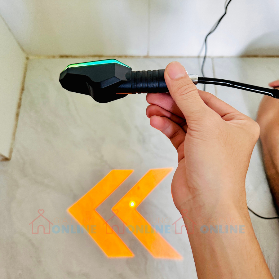 Đèn xi nhan chiếu mũi tên 12V nhấp nháy đổi màu bằng nam châm cảm biến từ