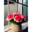 Chậu hoa hồng len để bàn- Chậu hoa hồng hanmade decor