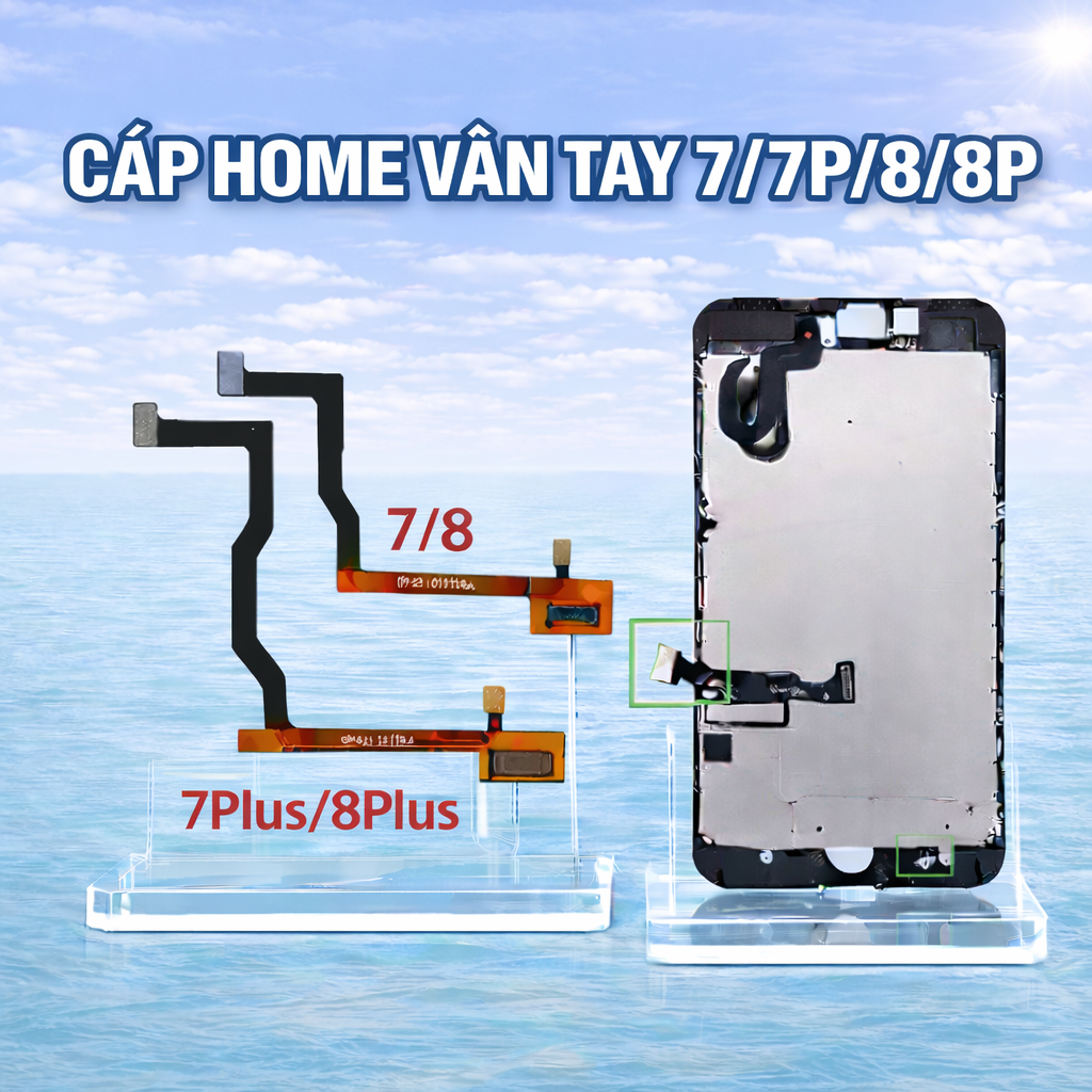 Cáp Home Vân Tay 7/7p/8/8p Độ Tương Thích Tuyệt Đối Phụ Kiện Điện Thoại mới