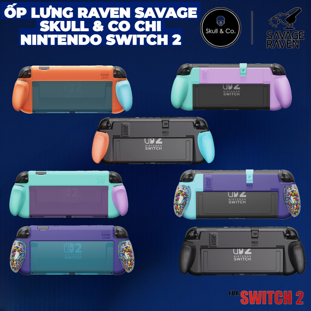 Ốp Lưng Grip Case Switch 2 và túi Raven Savage hãng Skull & Co cho ...