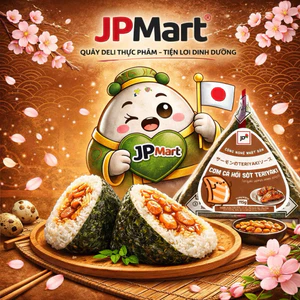 Combo - Cơm Cá Hồi Sốt Teriyaki Tam Giác 115g (Bộ Lục Vị) - chọn số lượng tại JP Mart