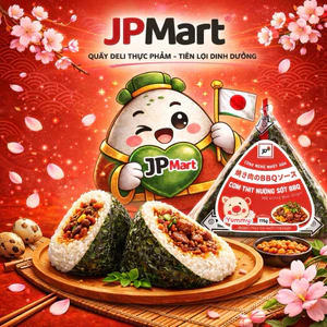 COMBO - Cơm Nắm Thịt Nướng Sốt BBQ Tam Giác 115g (Bộ Lục Vị) - JP Mart