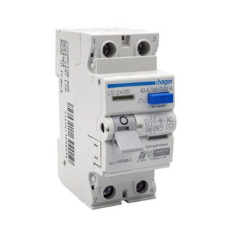 CD240B- RCCB-  2P 40A  30mA- Cầu dao chống giật, chống dòng rò-Hager France