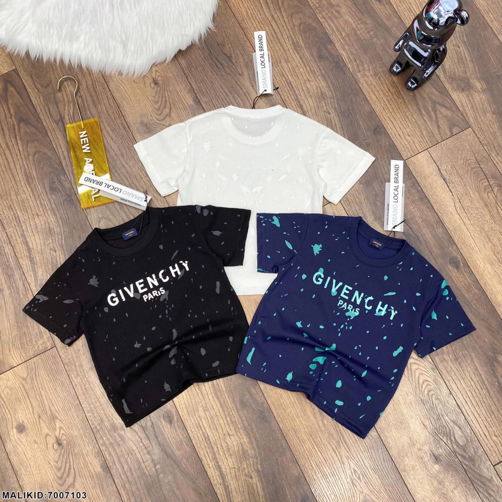 Áo Phông Bé Trai Gi Vừn Chy Vảy Sơn Siêu Đẹp - Áo Thun Bé Trai Gi Vừn Chy Chất Cotton Phong Cách Boy Phố