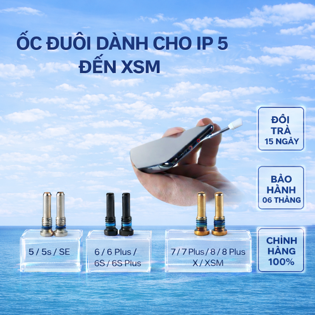 Ốc Đít Ốc Đuôi Dành Cho Điện Thoại lP 5 Đến lP XS Max
