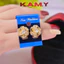 Bông Tai Hoa Mai Mạ Vàng 18K K.A.M.Y – Đính Đá Lấp Lánh, Thanh Lịch, Bền Màu Sang Trọng