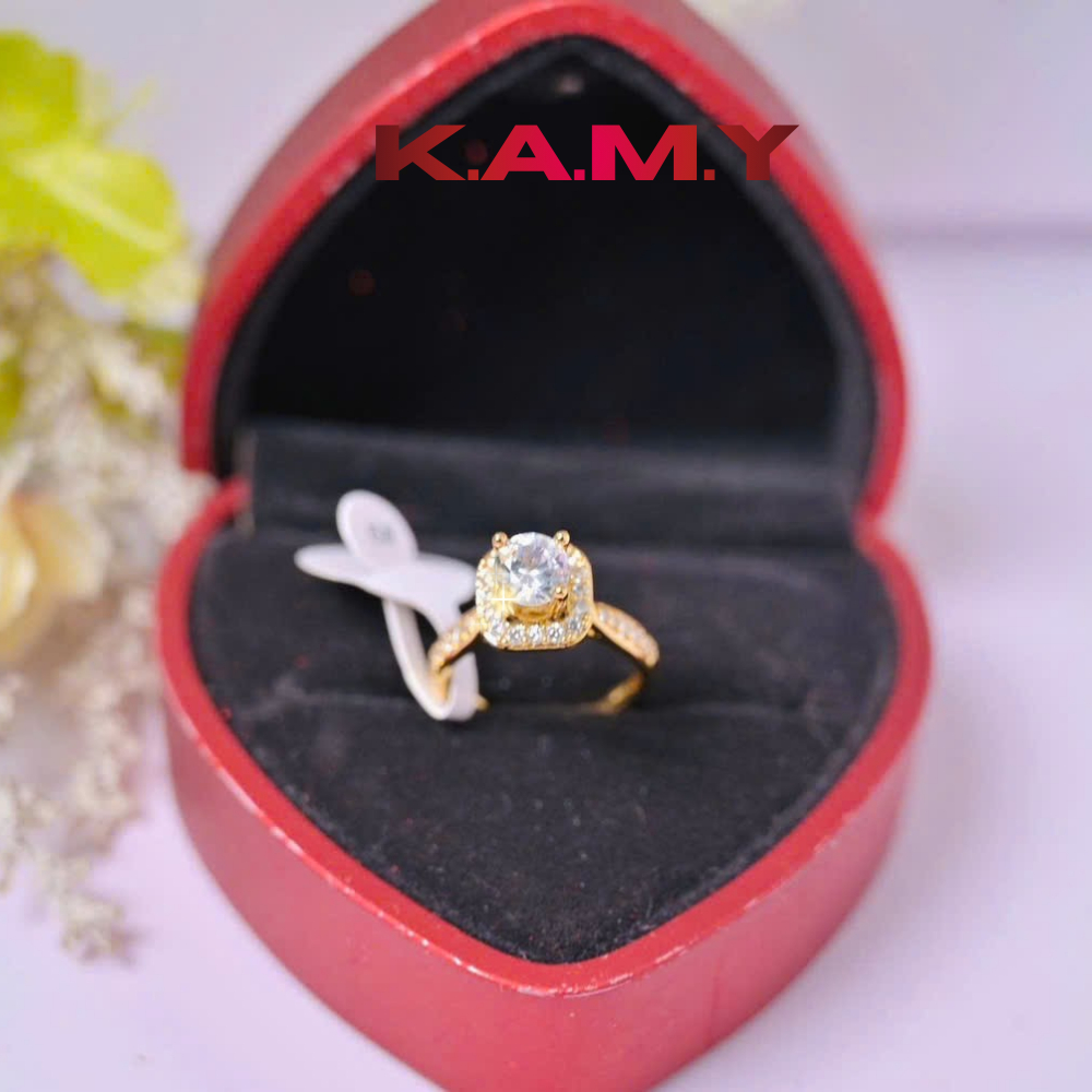 Nhẫn Nữ Đính Đá CZ Lấp Lánh Mạ Vàng Cao Cấp – Thiết Kế Sang Trọng, Đeo Tay Tôn Da, Dễ Phối Đồ