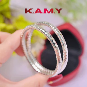 Cặp Vòng Tay Nữ Chạm Vuông Cực Đẹp – Thiết Kế Trơn Sang Trọng, Đeo Nhẹ Tay, Dễ Phối Đồ