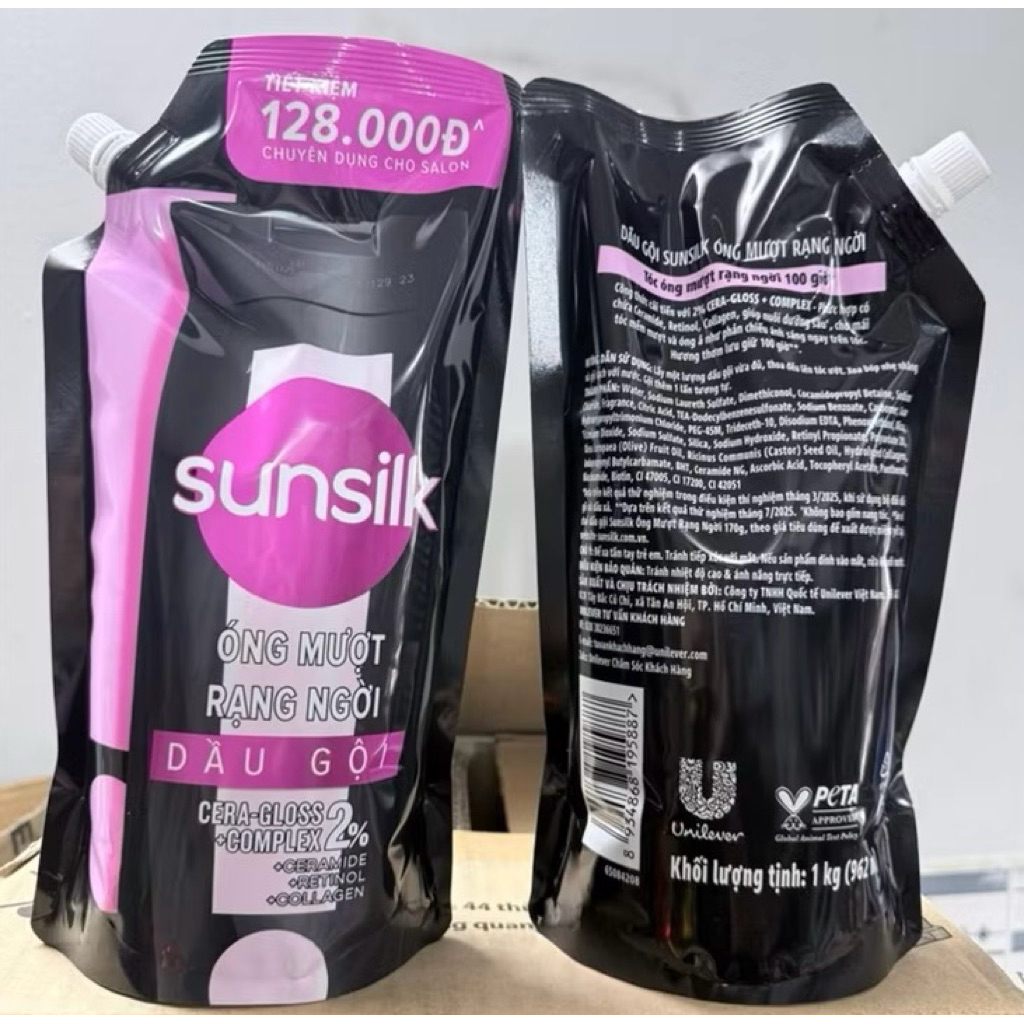 Dầu gội Sunsilk óng mượt rạng ngời túi 1KG