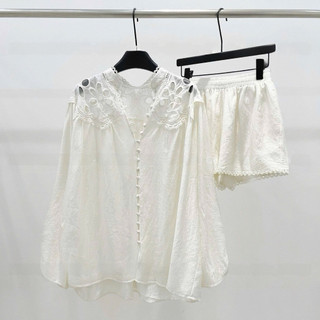 Set Sơmi Tơ Pha Ren Babydoll MPB (Sẵn Ship]