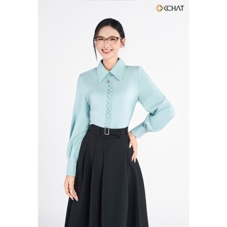 Áo Sơ Mi Nữ 𝐂𝐂𝐇𝐀𝐓 Dáng Suông Kiểu Anais Chất Liệu Cao Cấp Hiện Đại 25FDE2011ST