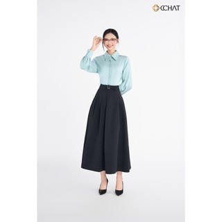 Áo Sơ Mi Nữ 𝐂𝐂𝐇𝐀𝐓 Dáng Suông Kiểu Anais Chất Liệu Cao Cấp Hiện Đại 25FDE2011ST