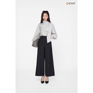 Áo Kiểu Nữ 𝐂𝐂𝐇𝐀𝐓 Dáng Suông Kiểu Tovah Chiết Ly Chìm Chất Liệu Cao Cấp 25ADD2004ST