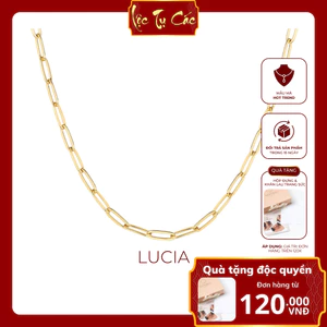 Vòng cổ nữ thiết kế, dây chuyền titan Lộc Tụ Các mạ vàng thanh lịch, trẻ trung dễ mix đồ VC004.