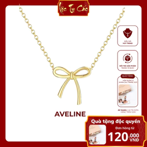 Vòng Cổ Nữ, Dây Chuyền Mạ Vàng Lộc Tụ Các Mặt Nơ Chất Liệu Titan Thanh Lịch, Dễ Mix Đồ VC002