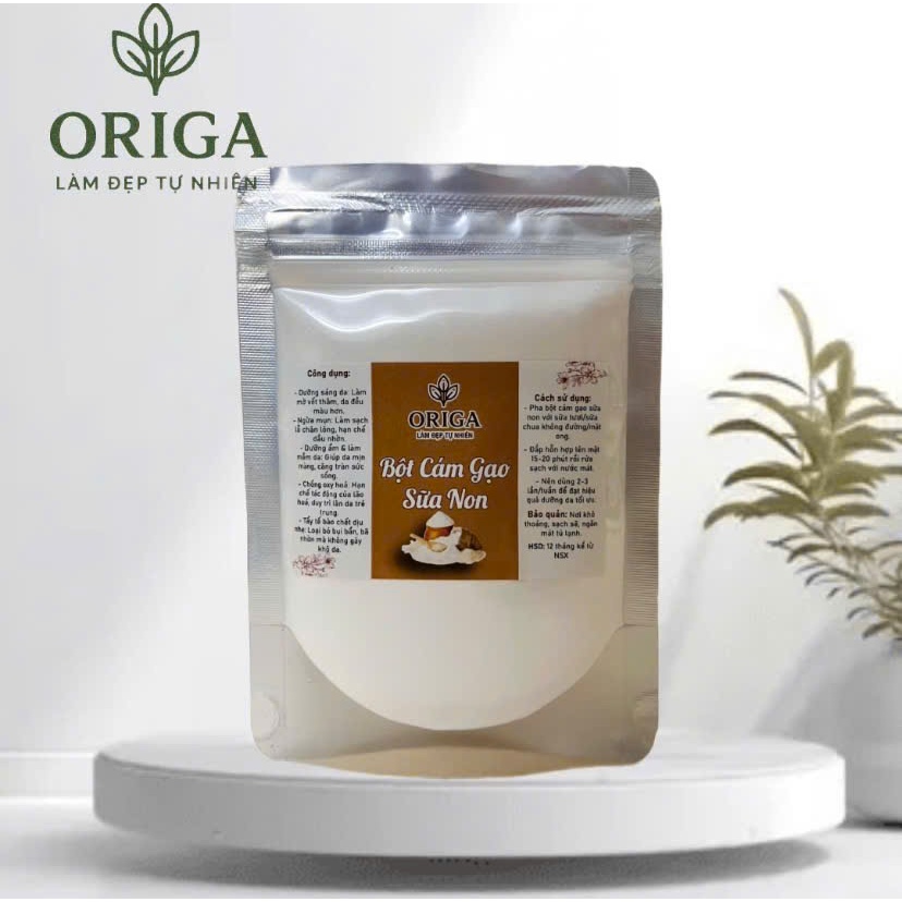 Túi 100gram bột Cám gạo sữa non làm sáng mịn da