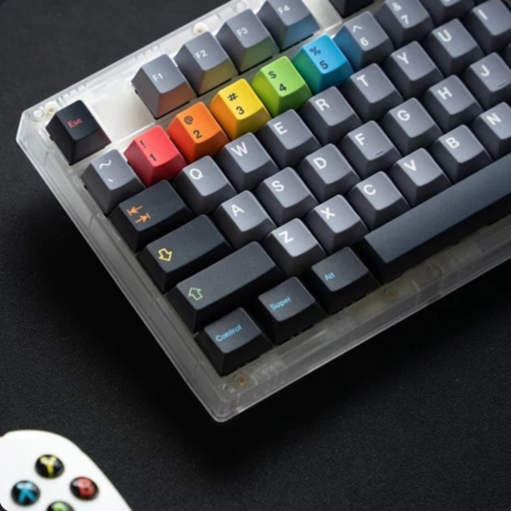 [Chính Hãng] Keycap NDN Studio Instant Rainbow Color - Cherry Profile PBT Dyesub - Polabe | BigBuy360 - bigbuy360.vn