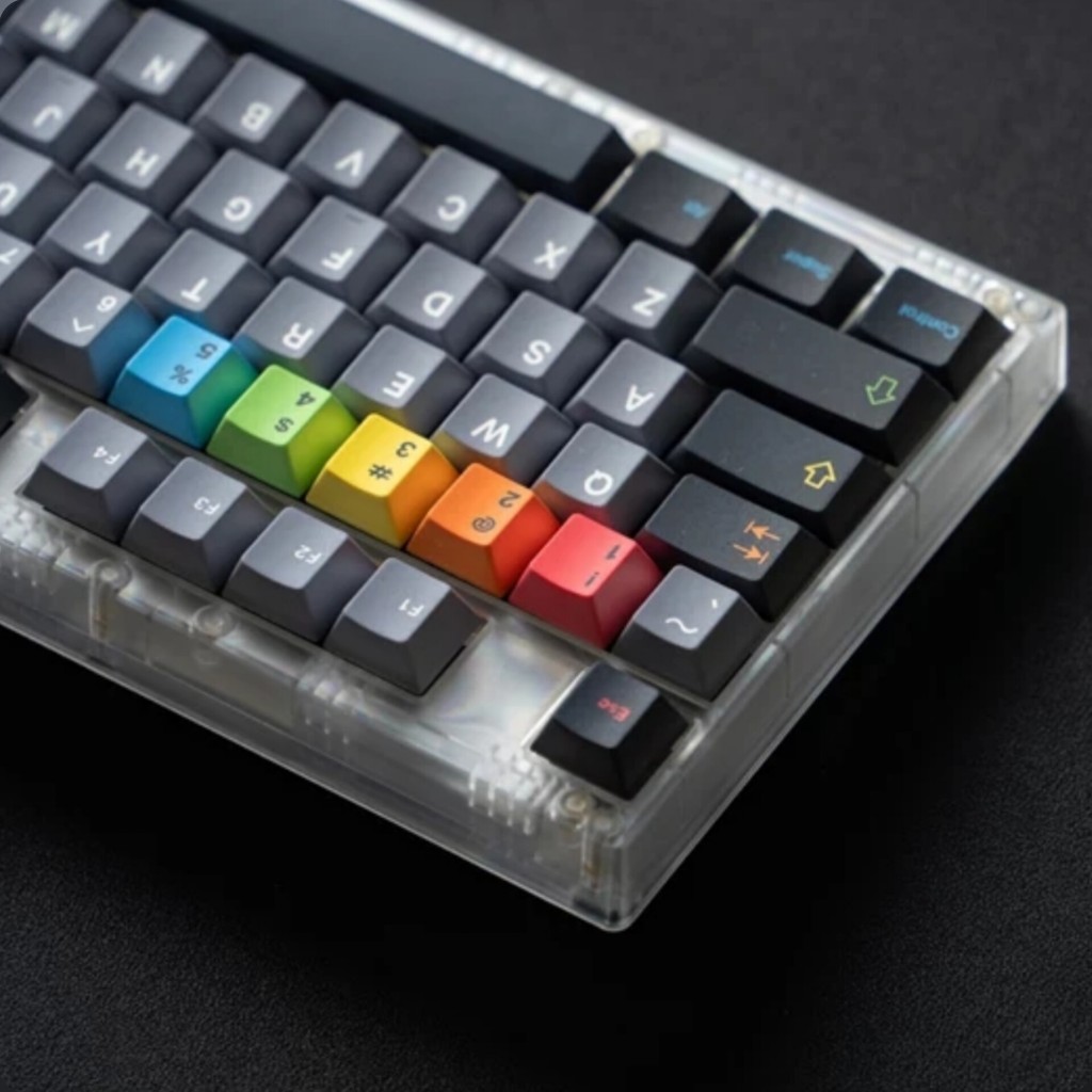 [Chính Hãng] Keycap NDN Studio Instant Rainbow Color - Cherry Profile PBT Dyesub - Polabe | BigBuy360 - bigbuy360.vn