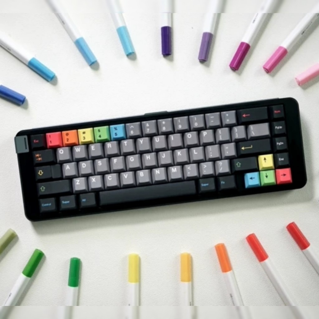 [Chính Hãng] Keycap NDN Studio Instant Rainbow Color - Cherry Profile PBT Dyesub - Polabe | BigBuy360 - bigbuy360.vn