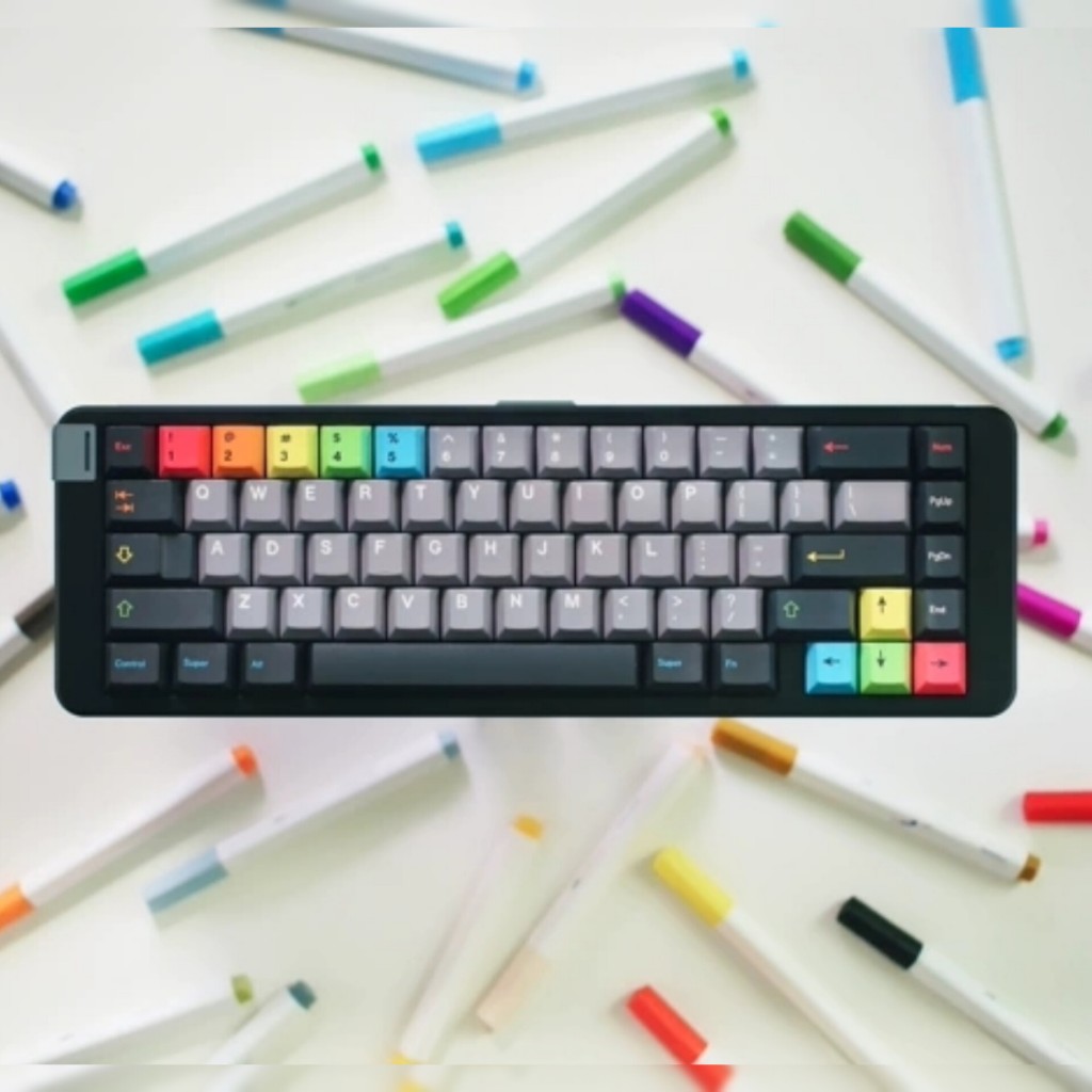 [Chính Hãng] Keycap NDN Studio Instant Rainbow Color - Cherry Profile PBT Dyesub - Polabe | BigBuy360 - bigbuy360.vn
