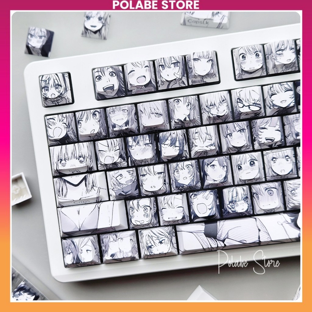 Keycap Anime Manga Character cherry profile Keycap cartoon truyện tranh ...