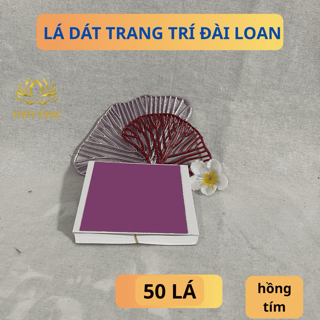 SET Lá vàng 24k/ lá nhiều màu dễ làm cho người mới làm thủ công, trang trí nội thất