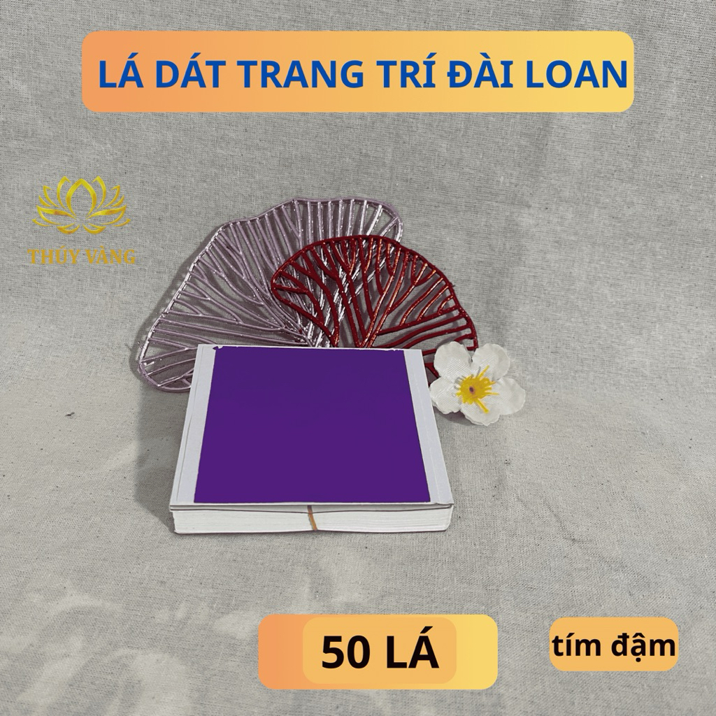 SET Lá vàng 24k/ lá nhiều màu dễ làm cho người mới làm thủ công, trang trí nội thất