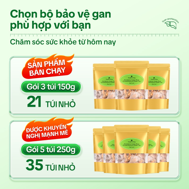 Tong Ren Tang Trà Thảo | Mộc Bổ Gan – Thanh Nhiệt, Giải Độc Gan, Mát Gan, Uống Hàng Ngày