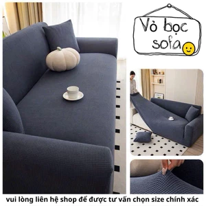 Bọc ghế sofa vải nhung gân, bọc sofa đơn, sofa chữ L dày dặn co giãn mềm mại -DECOR HOME SH