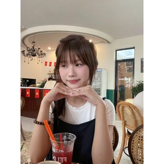Áo kiểu babydoll nữ nhún bèo gồm áo 2 dây và áo thun