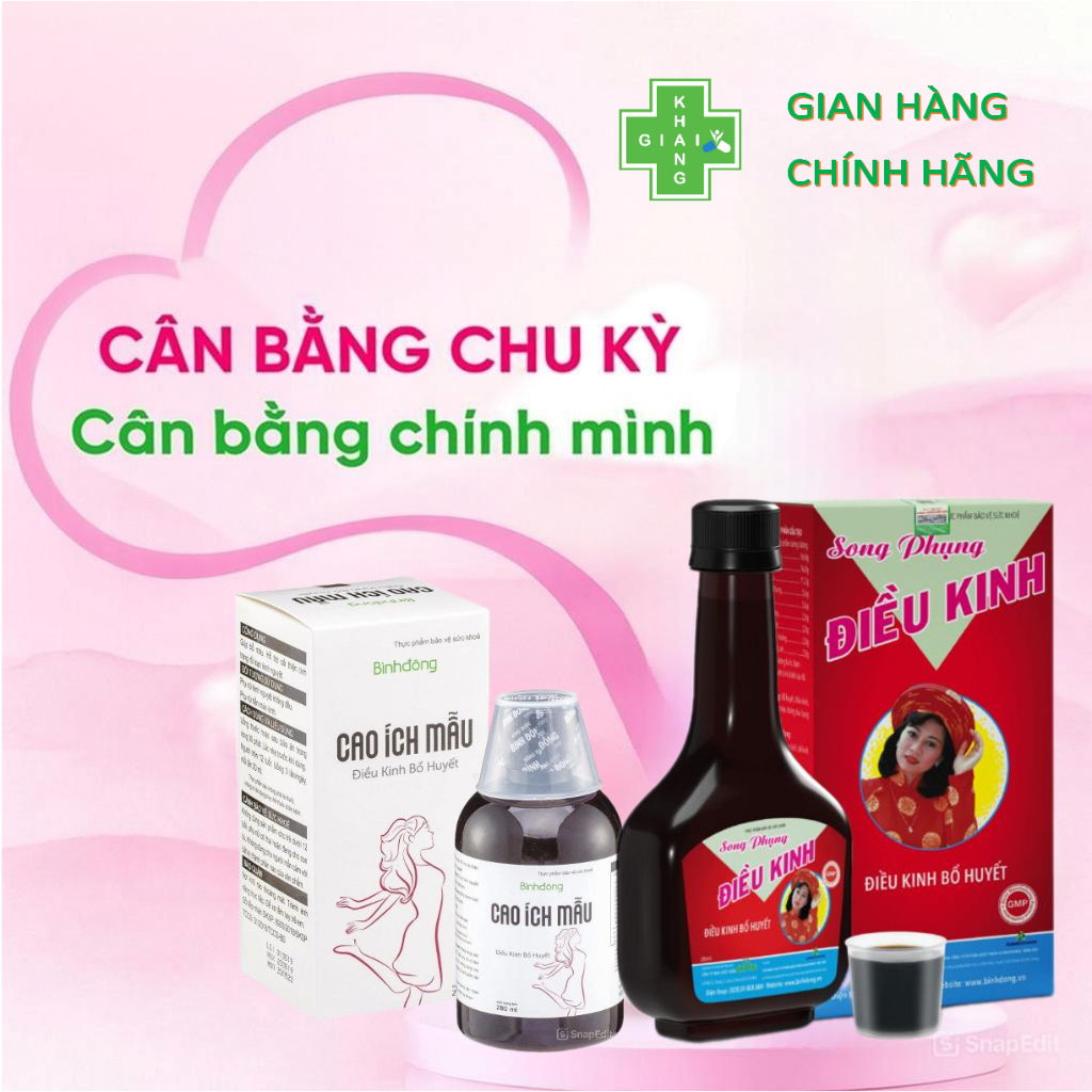 Cao lỏng điều hòa kinh nguyệt, giúp giảm đau bụng kinh Song phụng điều kinh Bình Đông (Chai 280ml)